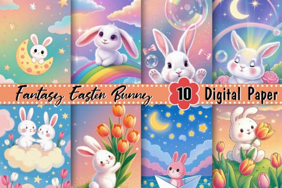 Download Fantasy Easter Bunny Background - Premium Bundle