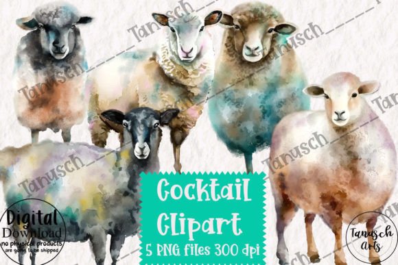 Download Watercolor Sheep Clipart Part 1 - Watercolor sheep Collection