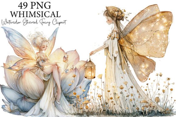Download Whimsical Ethereal Fairy Clipart Bundle - Clipart bundle Collection