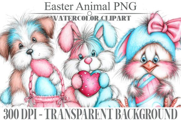 Download Whimsical Easter Animal Clipart Bundle - Clipart bundle Collection
