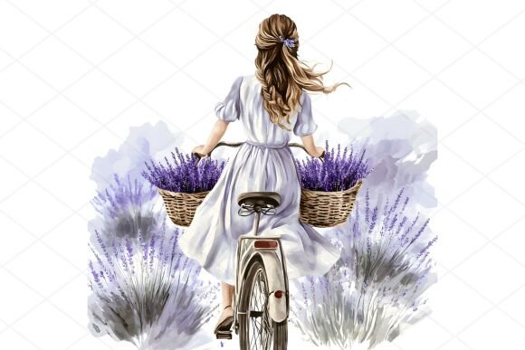 Download 20 JPGs Lavender Girl Clipart Bundle - Clipart bundle Collection