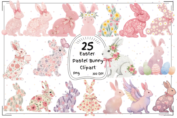 Download 25 Pastel Easter Bunny Clipart - Pastel easter bunny clipart Collection