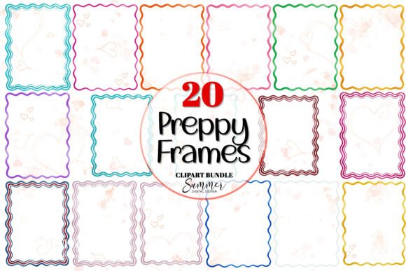 Download Colorful Preppy Frame Clipart Bundle - Clipart bundle Collection